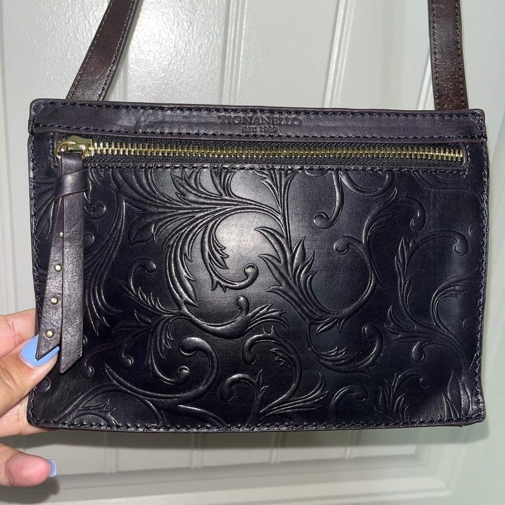 Tignanello Mojave Belt Bag, Dark Eggplant Purple *** RFID-Protected ***, NWOT - Picture 13 of 13
